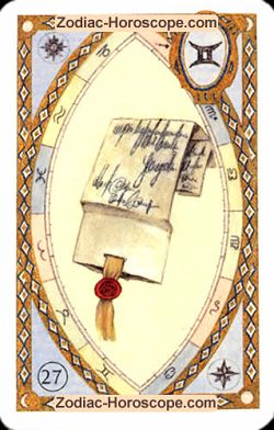 The letter, monthly Love and Health horoscope November Aries