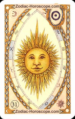 The sun, monthly Love and Health horoscope April Aries