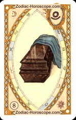 The coffin astrological Lenormand Tarot