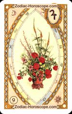 The bouquet astrological Lenormand Tarot