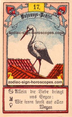 The stork, monthly Aries horoscope January