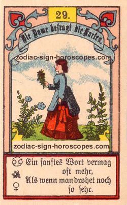 The lady, monthly Aries horoscope August