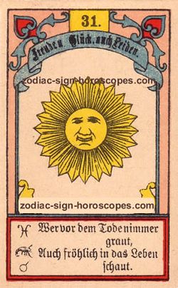 The sun, monthly Aries horoscope April