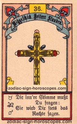 The cross, monthly Aries horoscope January