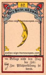 The moon antique Lenormand Tarot